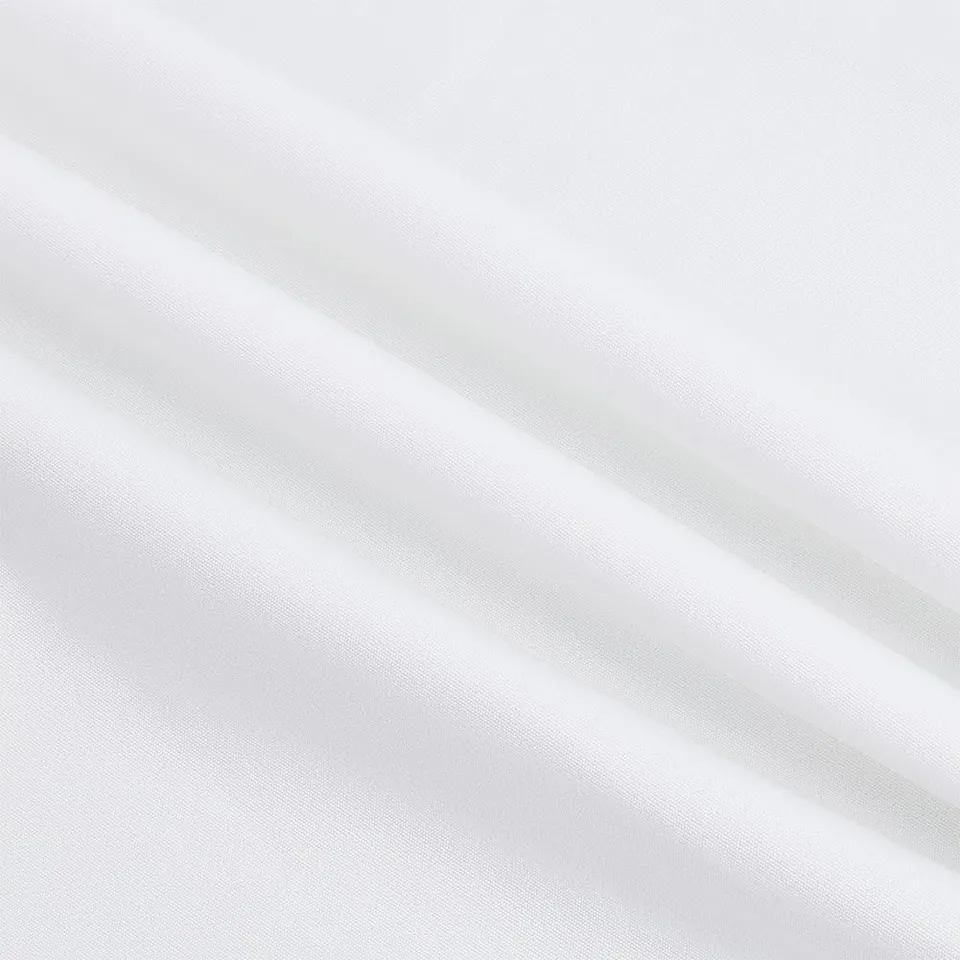 BENECREAT tissu polyester élastique blanc 1m x 150cm