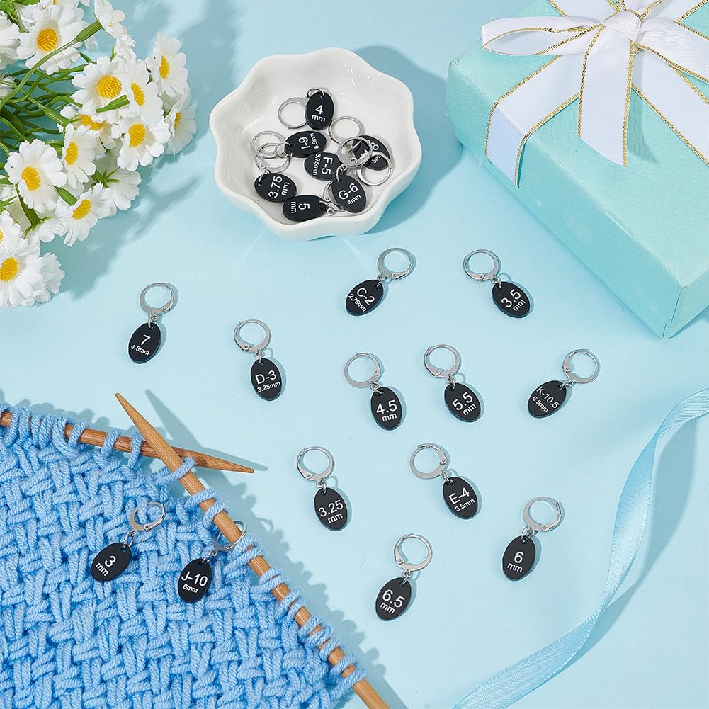 BENECREAT marqueurs points numérotés noir 20 pcs