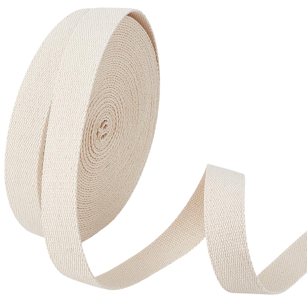 BENECREAT ruban sangle coton beige 40mm x16,74m chevrons