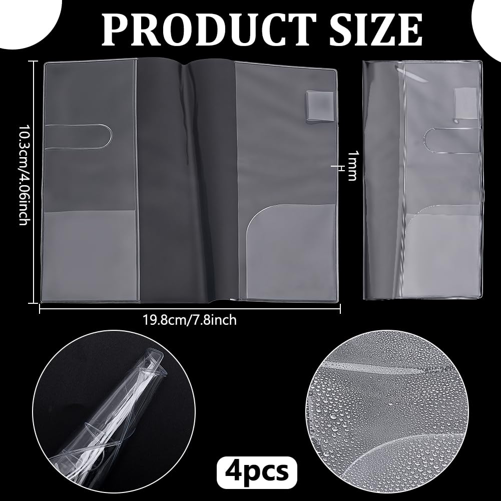 BENECREAT Housse PVC Transparente 198x103mm Lot 4