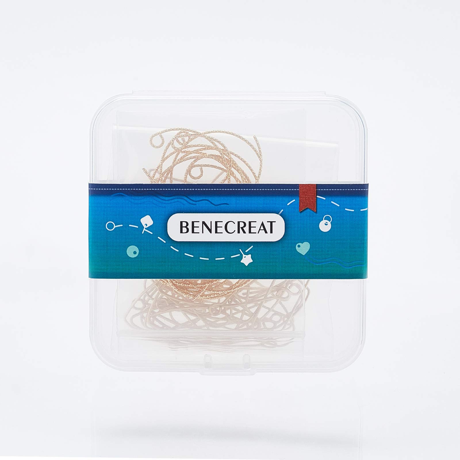 BENECREAT Crochets Boucles d'Oreilles Type 6 Plaqué Or 18K