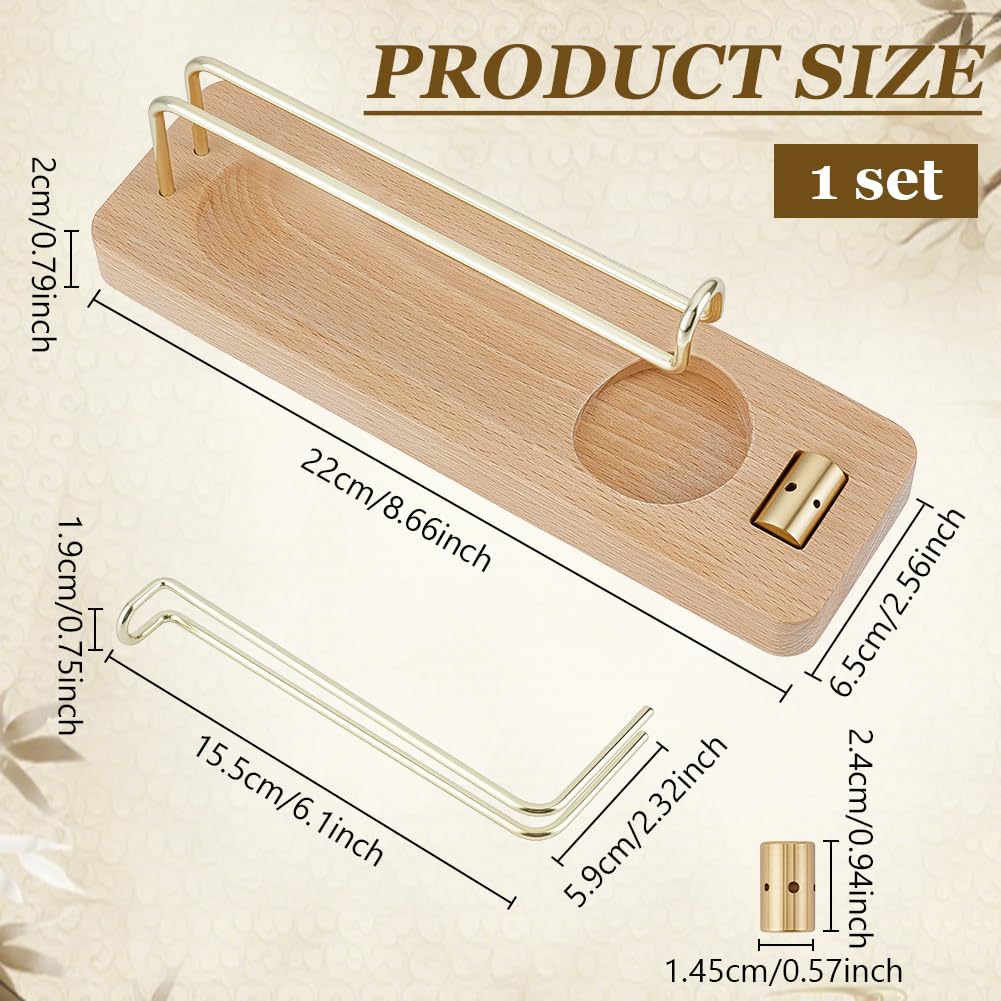 BENECREAT Porte-Encens Bois 4 en 1 220mm Palo Santo