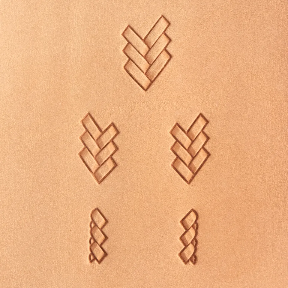 Tandy Leather Craftool jeu tampons tressés cuir 5 pièces