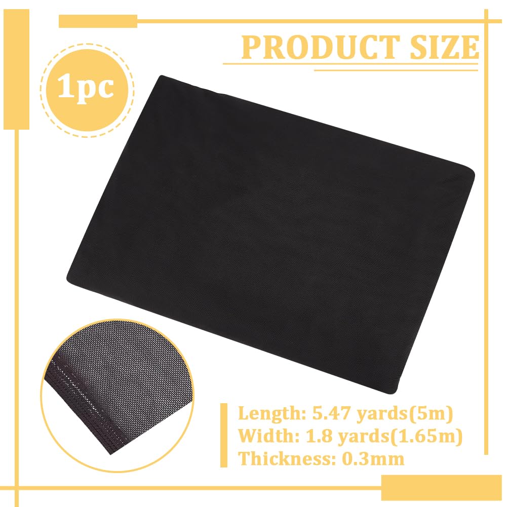 BENECREAT tissu maille extensible noir 5m x 1,65m