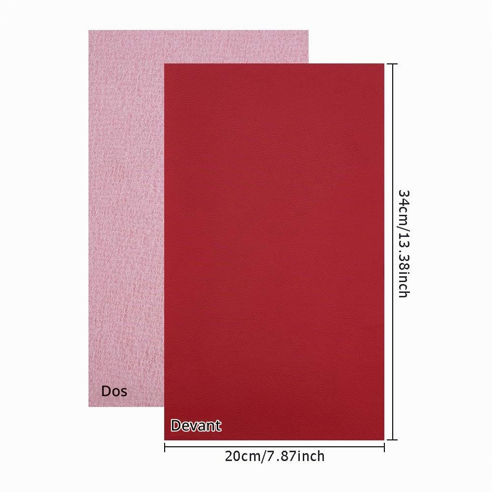 BENECREAT similicuir litchi 34x20 cm 16 feuilles assorties