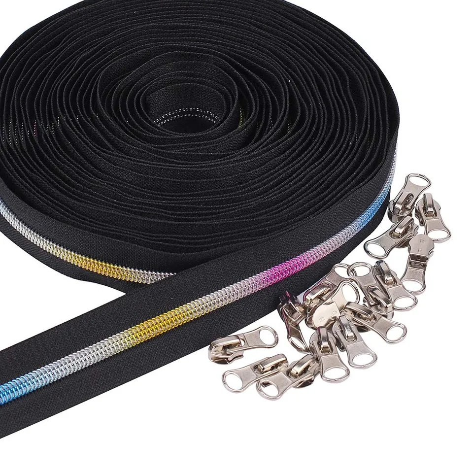 BENECREAT Fermeture Éclair Nylon Noire 9,1 m #5 Dents