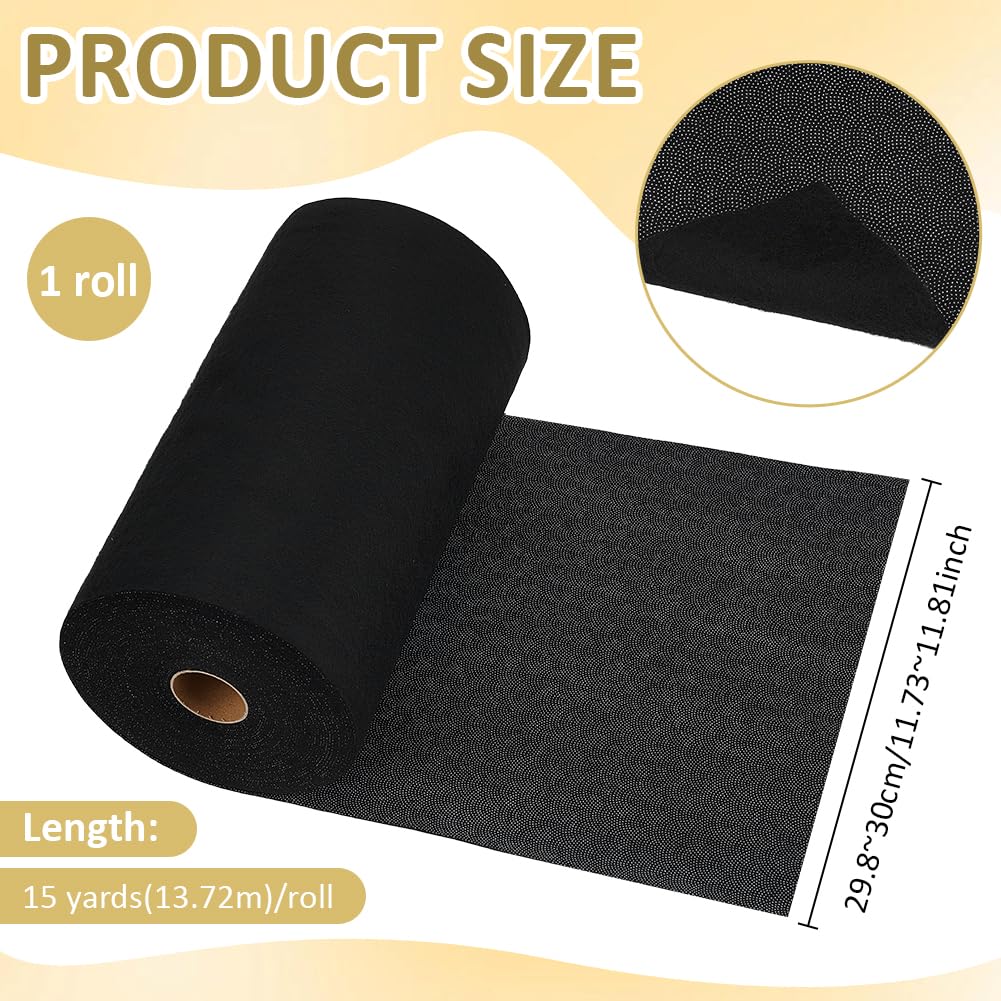 BENECREAT Molleton Thermocollant Noir 30 cm 13,7 m Couture