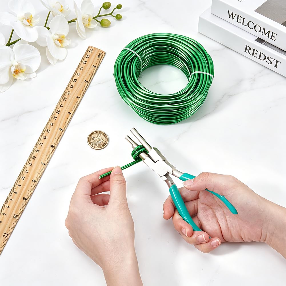 BENECREAT Fil aluminium vert citron 4mm 16m