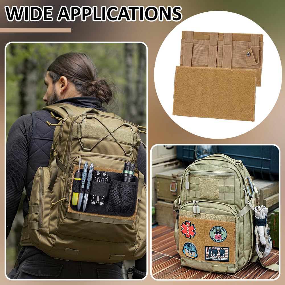 BENECREAT Panneau molle tactique kaki foncé 150x252mm