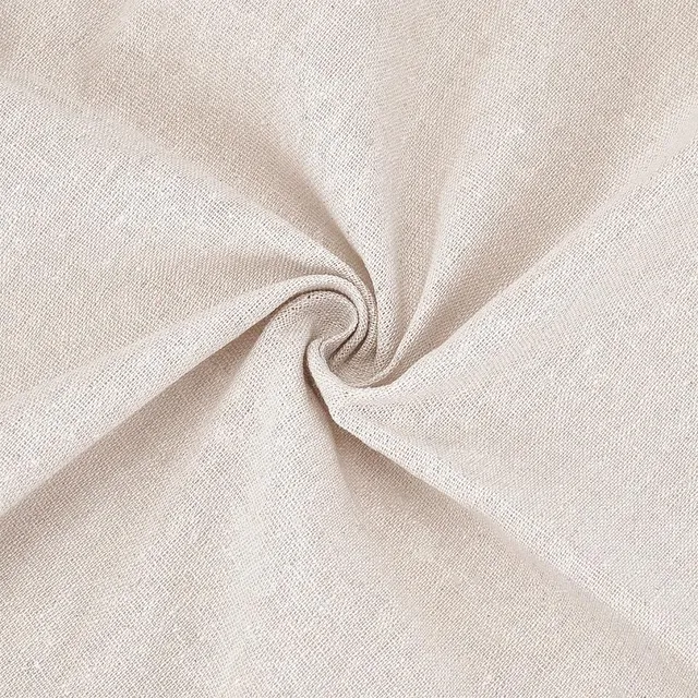 BENECREAT Toile Lin Poterie Beige 2 Pcs 161 cm