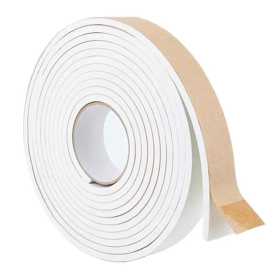 BENECREAT 40x6mm bande mousse étanchéité blanche 5m