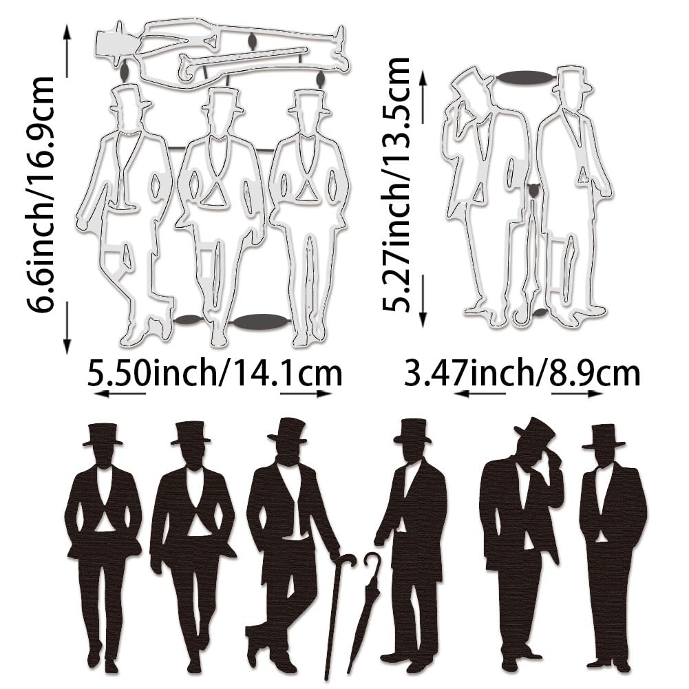 BENECREAT Matrices Découpe Gentleman dies 6 motifs homme
