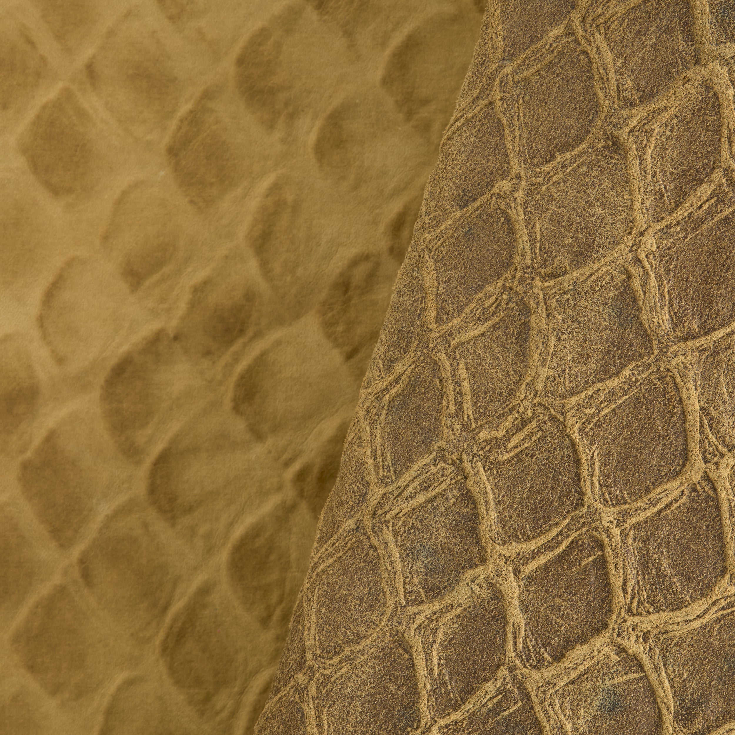 Tandy Leather Écailles double épaule cuir olive
