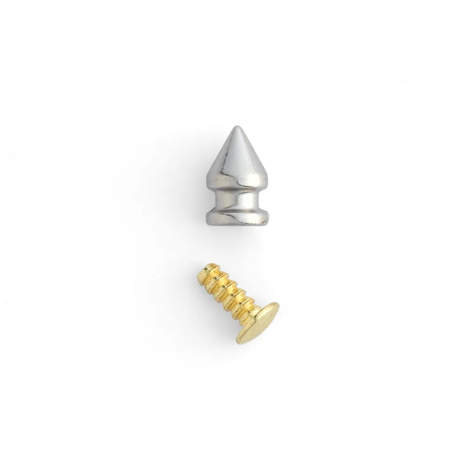 Tandy Leather Rivet conique à dos plat rivets nickelé lot 100