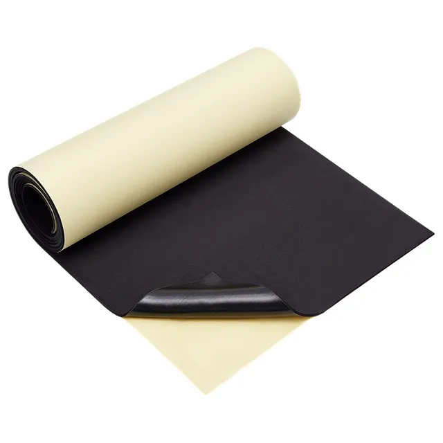 BENECREAT Rouleau Mousse EVA Adhésive Noire 2m x 40cm 2mm