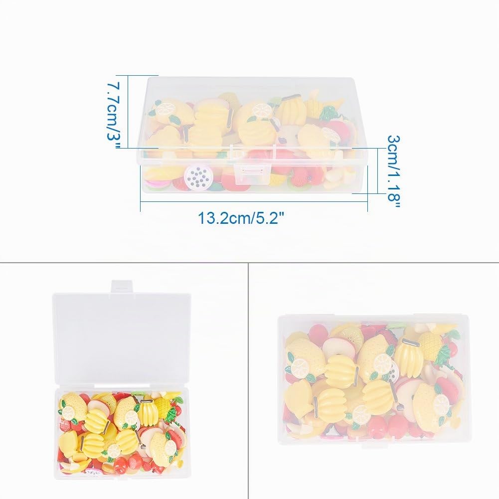 BENECREAT Boîtes rangement transparentes 13,2cm x6