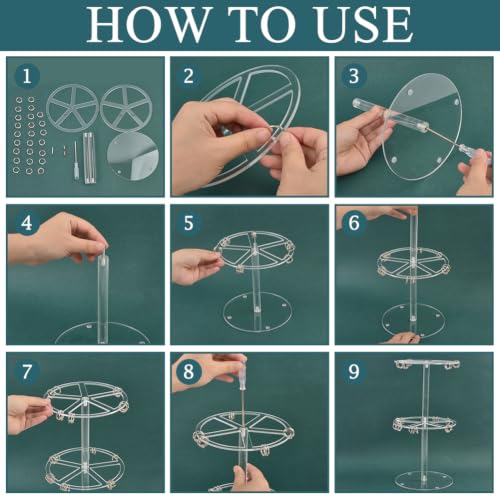 BENECREAT Organisateur Pinces Cheveux Acrylique 2 Niveaux