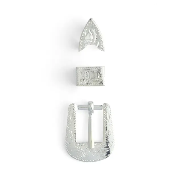 Tandy Leather boucles de chapeau argent 10 mm lot de 3