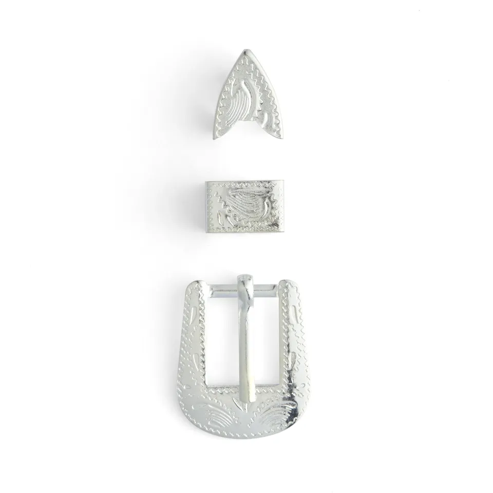 Tandy Leather boucles de chapeau argent 10 mm lot de 3