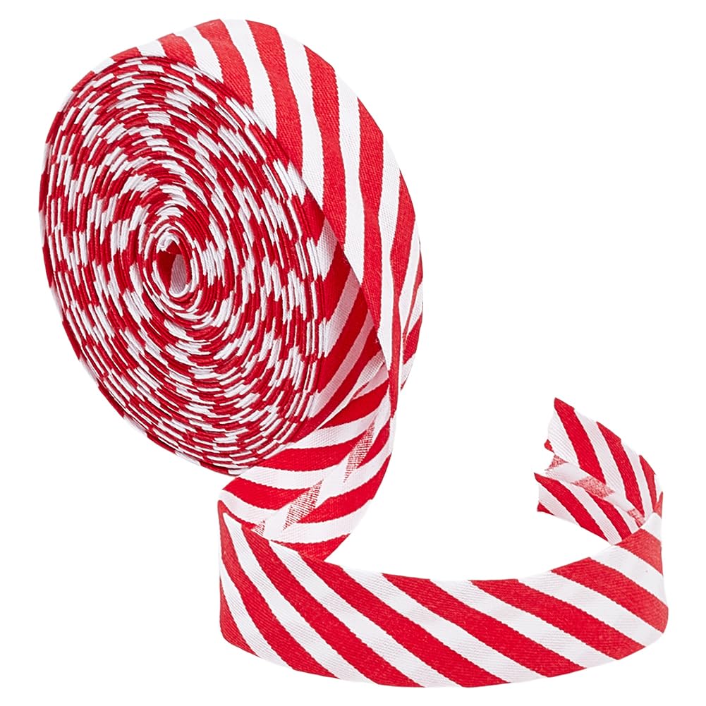 BENECREAT Biais Rayé Noir 10m Ruban 21mm Polyester
