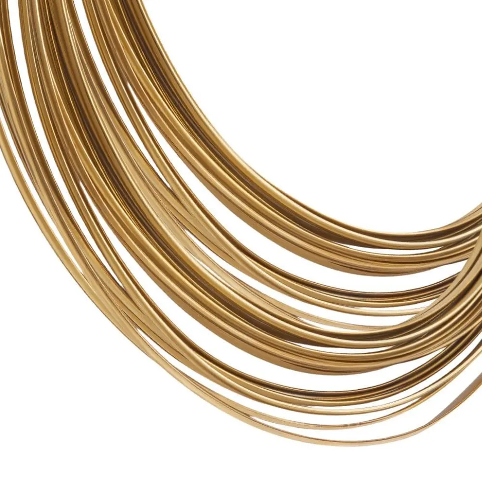 BENECREAT fil laiton demi-rond bijoux 1,5mm 6m