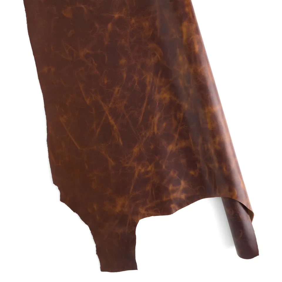 Tandy Leather Oryx double épaule cuir vachette marron 13 pi²