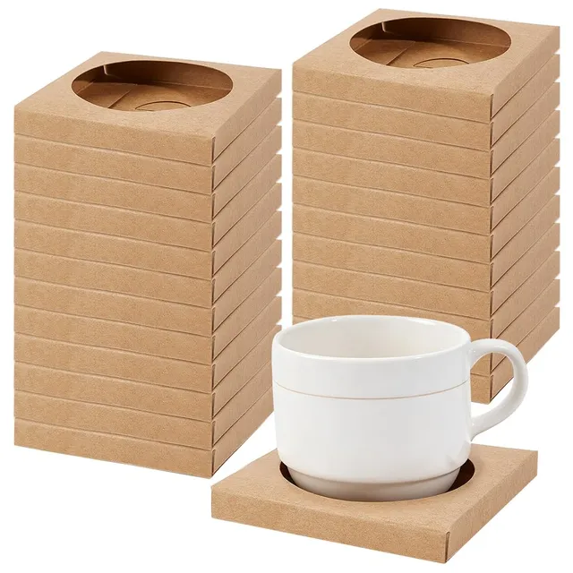 BENECREAT Boîte Papier Fenêtre 95x95mm Savon Cadeau