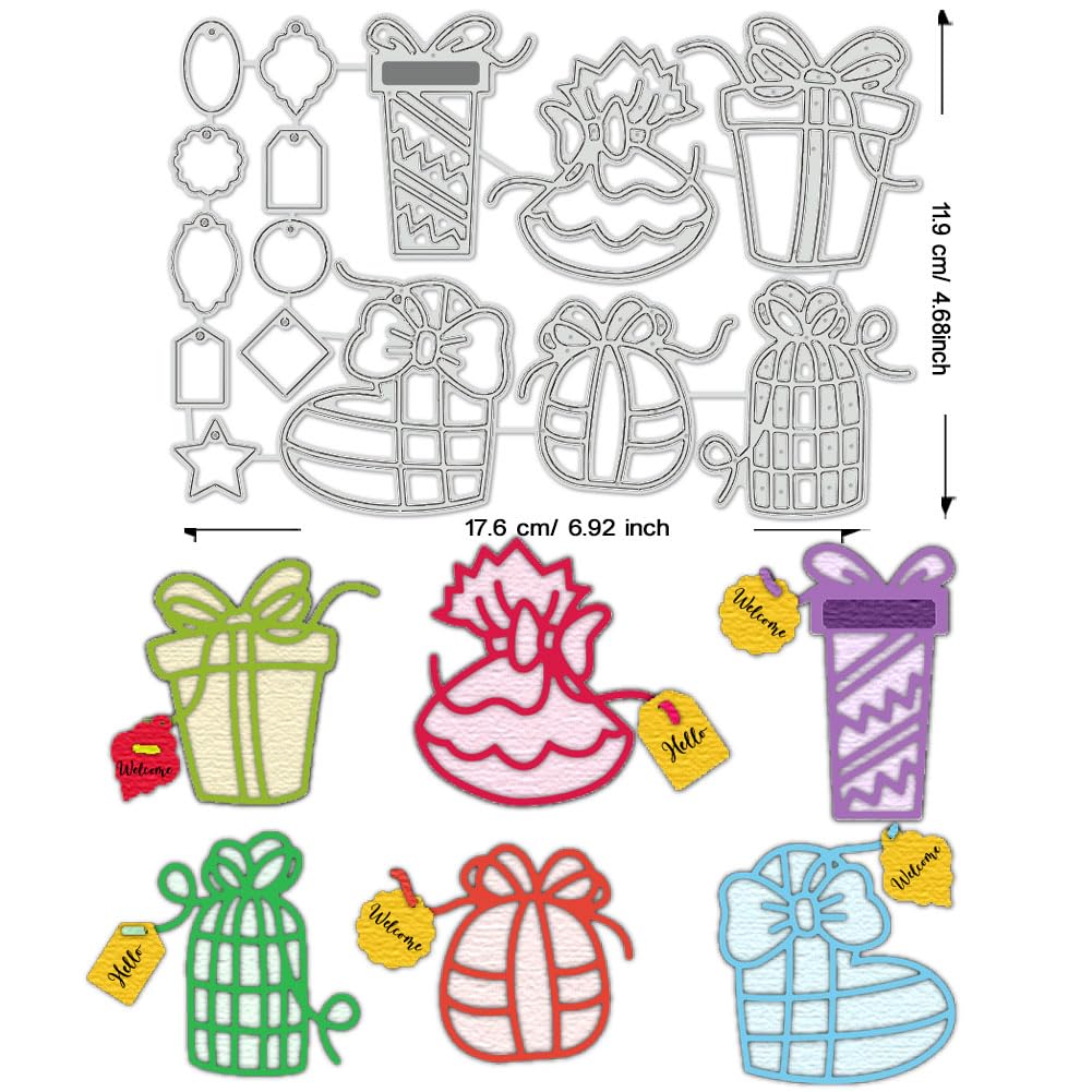 BENECREAT Dies Sacs Cadeaux Carte Scrapbooking Acier