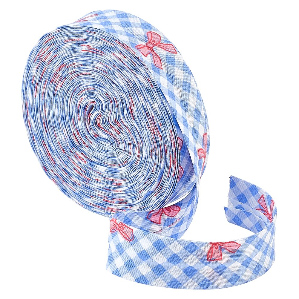 BENECREAT ruban de biais rayures corail clair 10 m 20 mm coton