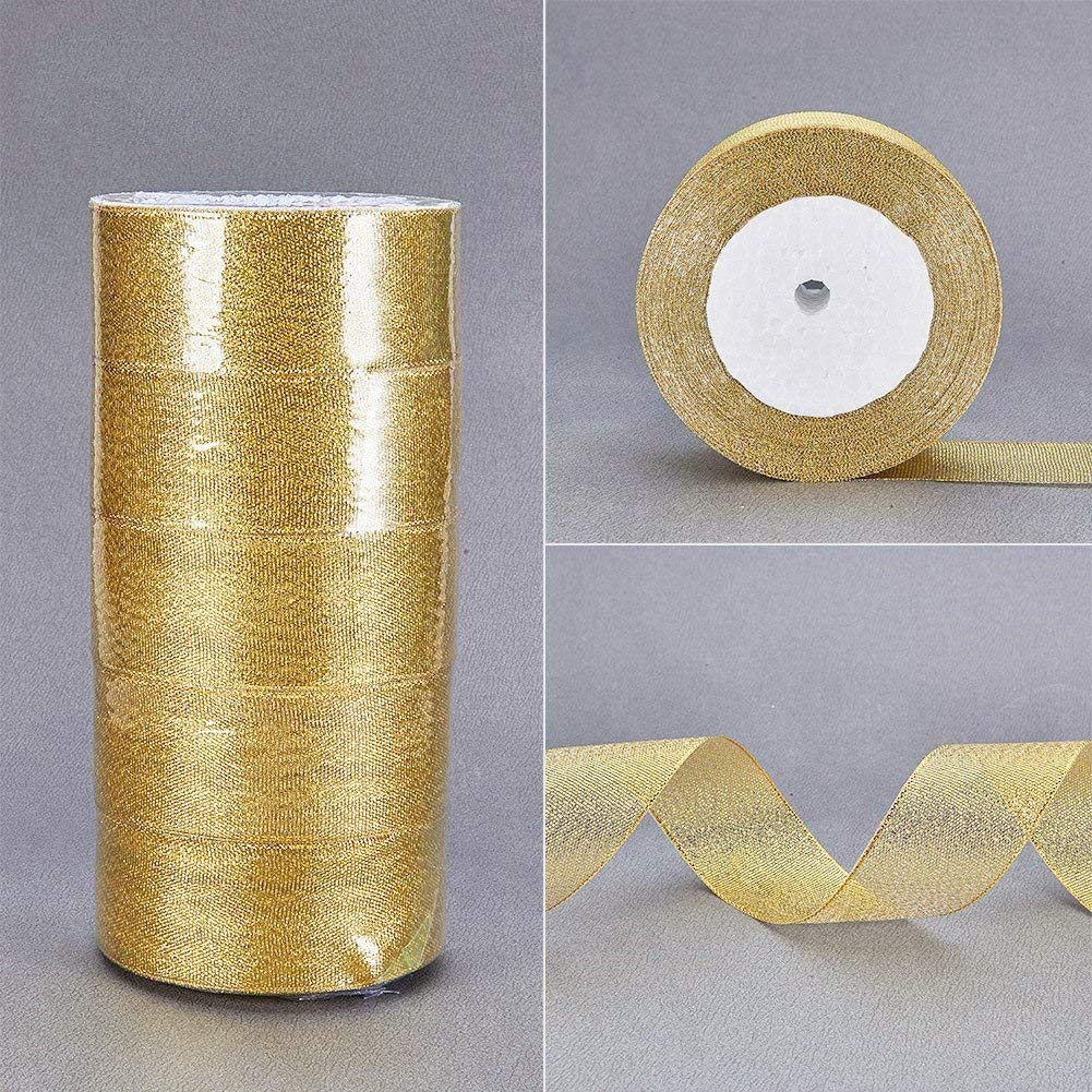 BENECREAT ruban organza paillettes or 38mm 5x23m