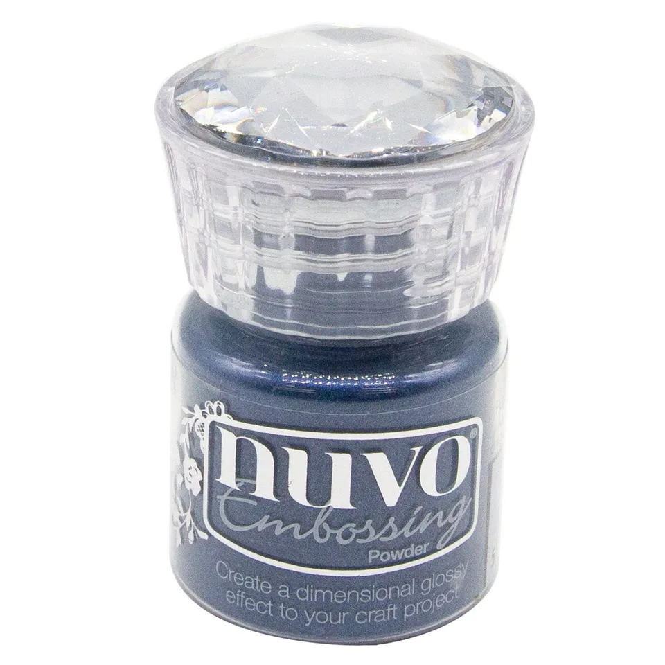 Nuvo Embossing Powder poudre à embosser Blue Depths 22ml