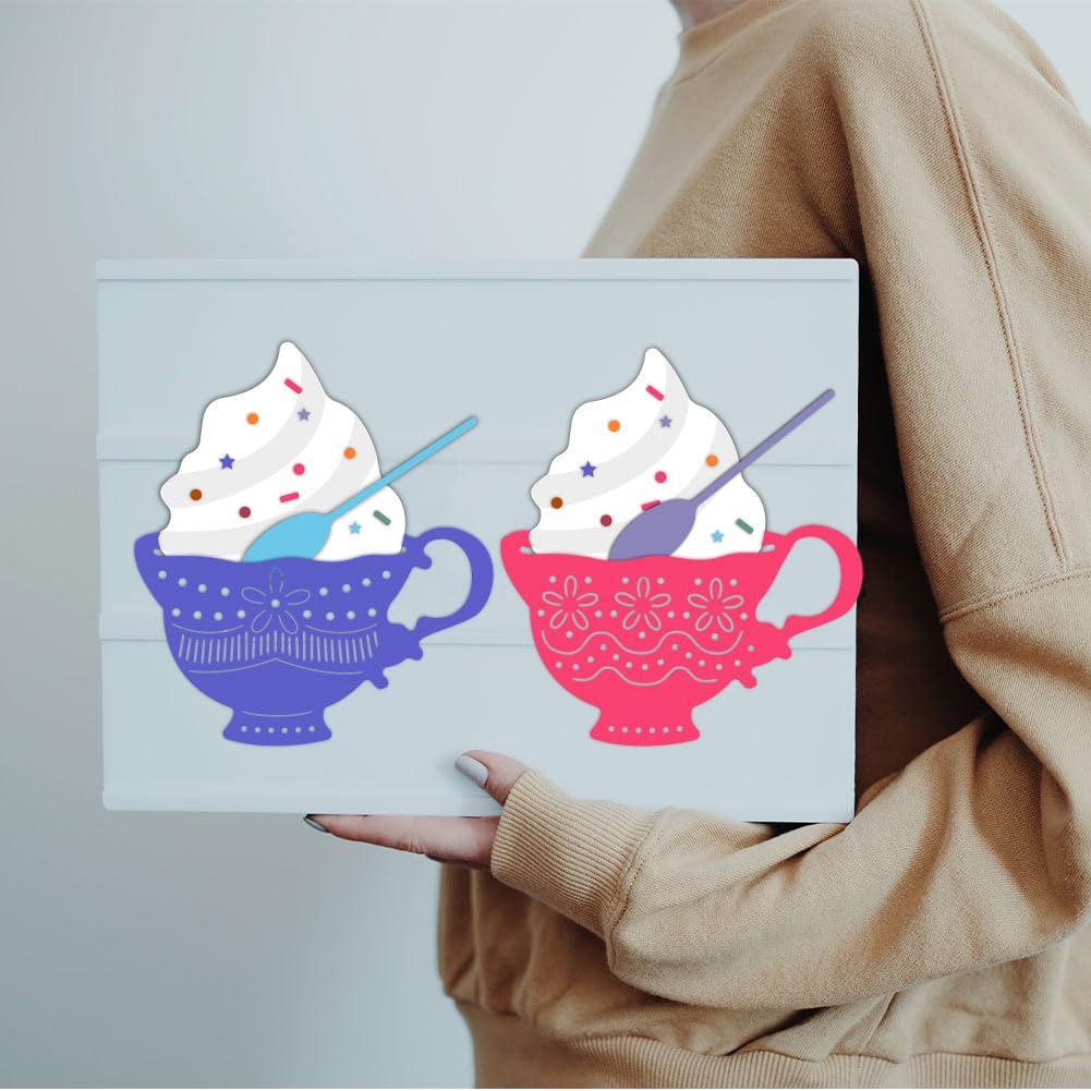 BENECREAT Tasse à Thé Rétro dies découpe scrapbooking acier