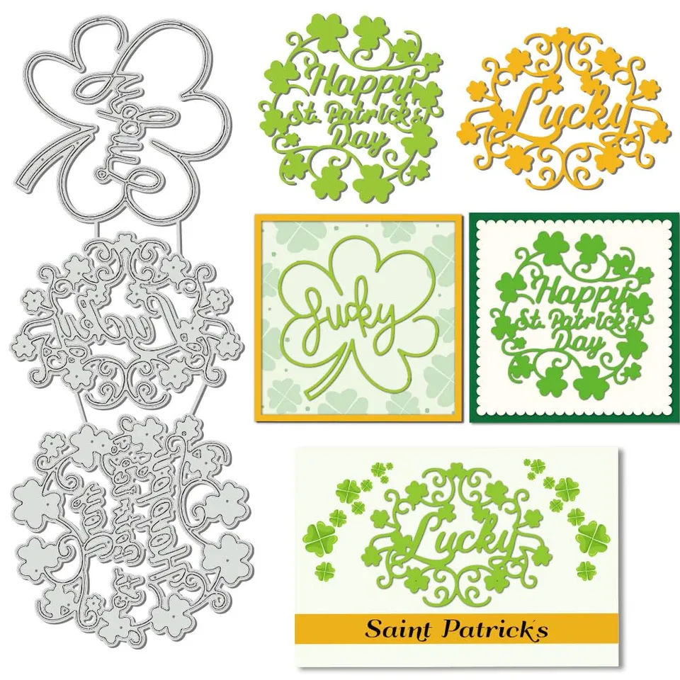 BENECREAT dies trèfle Saint-Patrick 229x88 mm acier