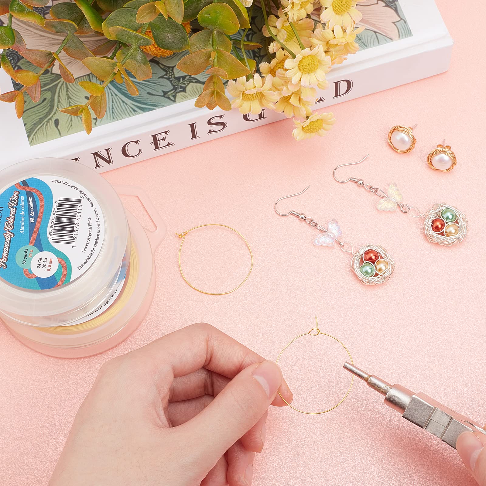 BENECREAT fil cuivre bijoux 0,5 mm 30 m cuivre