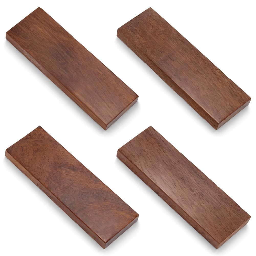 BENECREAT plaquette manche couteau santal doré 4 pcs