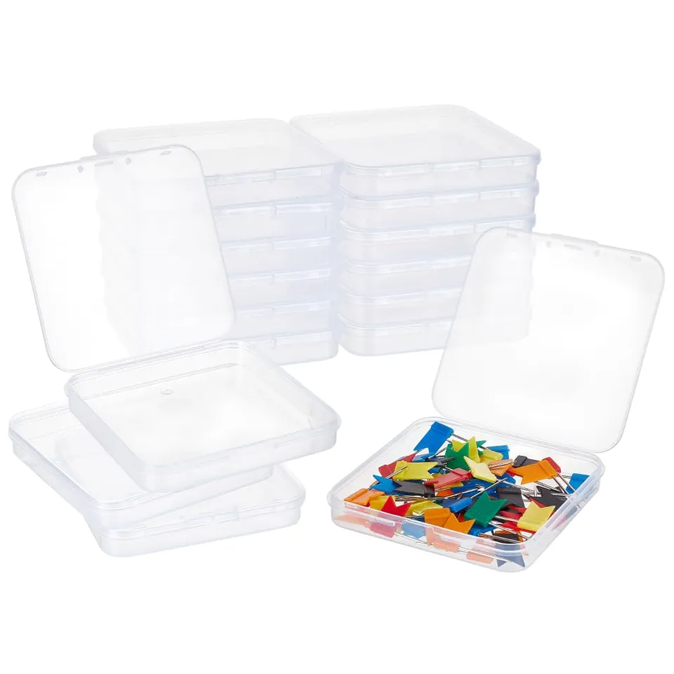 BENECREAT Boîte Rangement Perles Carrée 9,5cm 20 Pièces