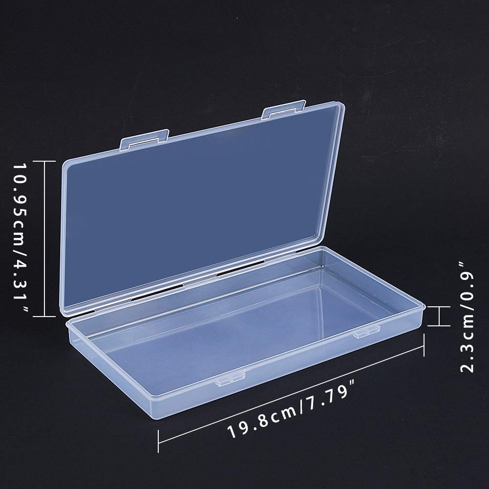 BENECREAT boîtes rangement transparentes 20cm lot 4