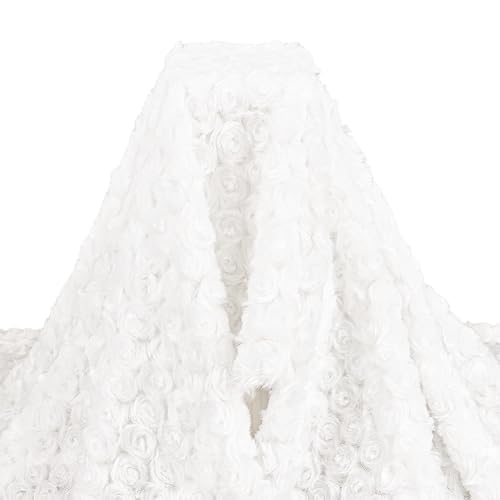 BENECREAT tissu fausse fourrure 150x100cm blanc doux 3mm