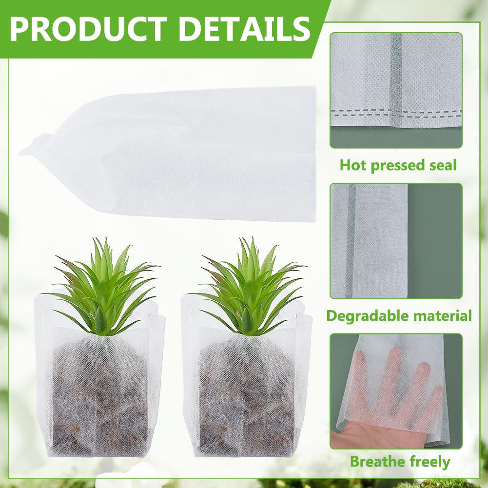 BENECREAT Sachets Pépinière Non Tissé 200x95 mm x300
