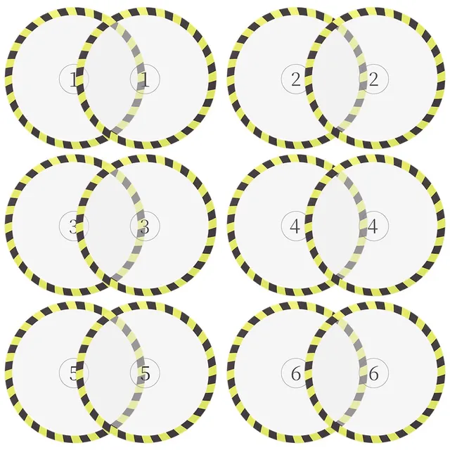 BENECREAT Marqueur objectif jaune 19cm lot 12