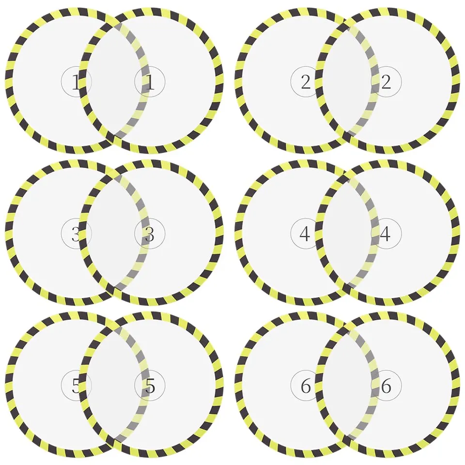BENECREAT Marqueur objectif jaune 19cm lot 12