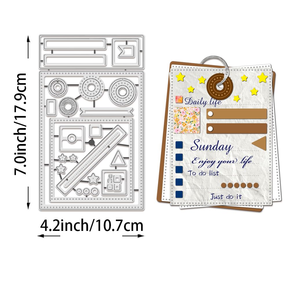 BENECREAT Calendrier matrice de découpe métal planner