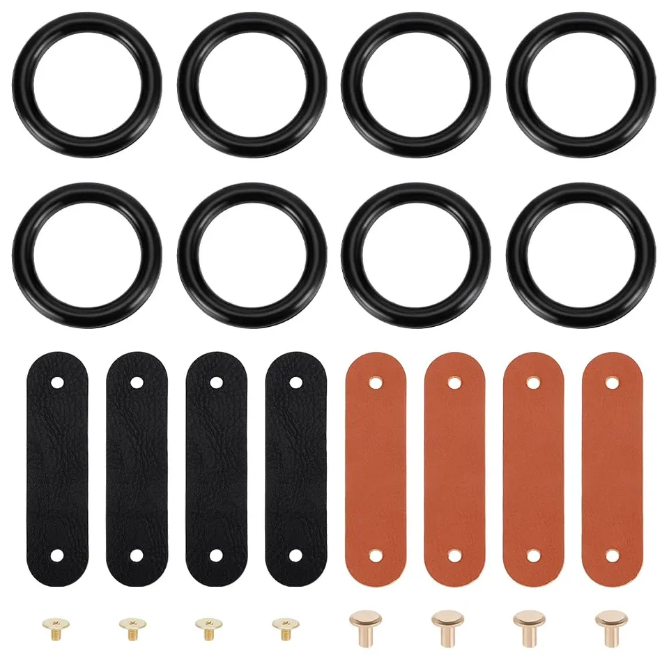 BENECREAT Anneaux Sécurité Étrier Paon Caoutchouc 8pcs