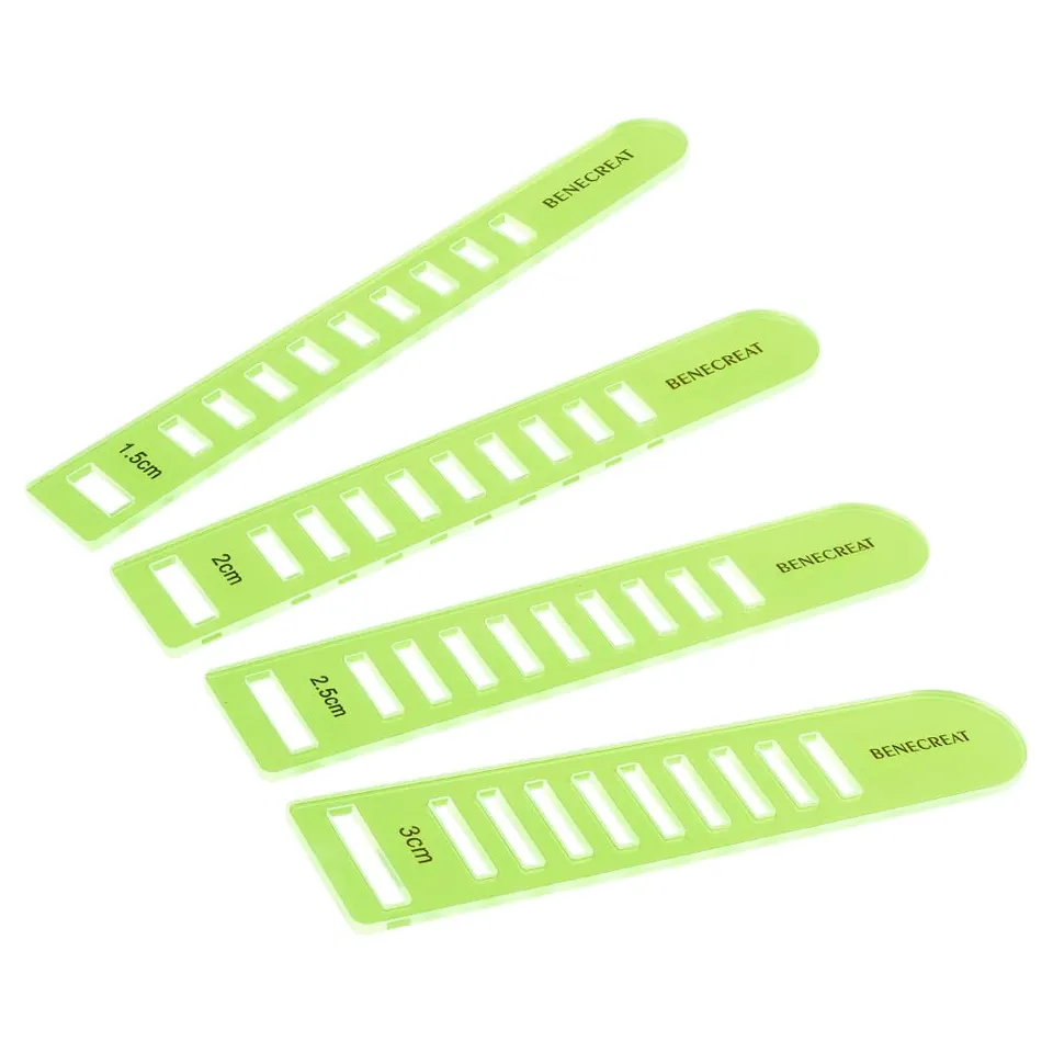 BENECREAT aiguille tissage acrylique lot 4 bandes 1,5-3cm