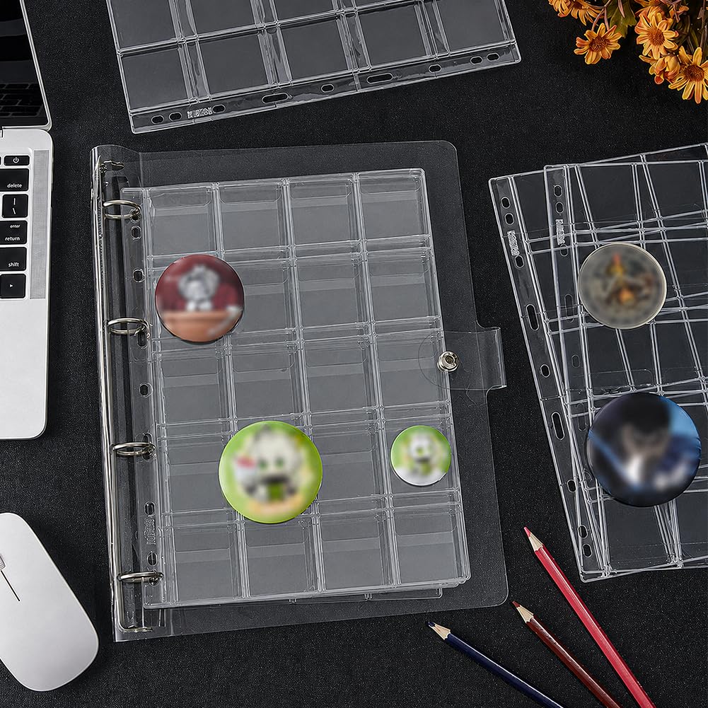 BENECREAT classeur badges 9 poches transparent 10 pages