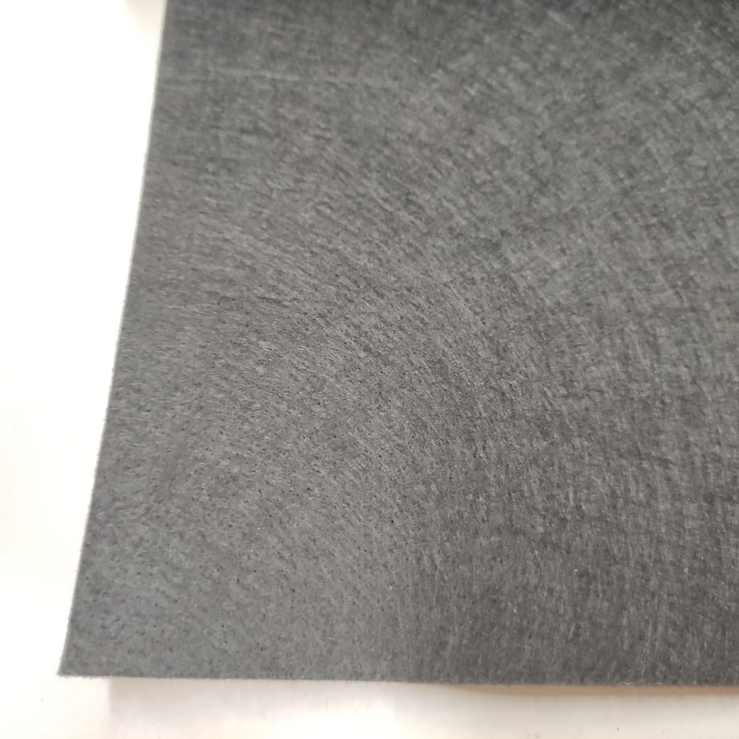 BENECREAT Feutre Tissu Rouleau 3m x 24cm 2mm Gris Clair