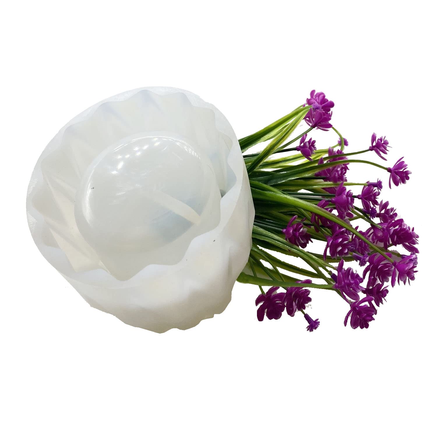 Cayway Moule Silicone Vase Diamant + 24 Paillettes