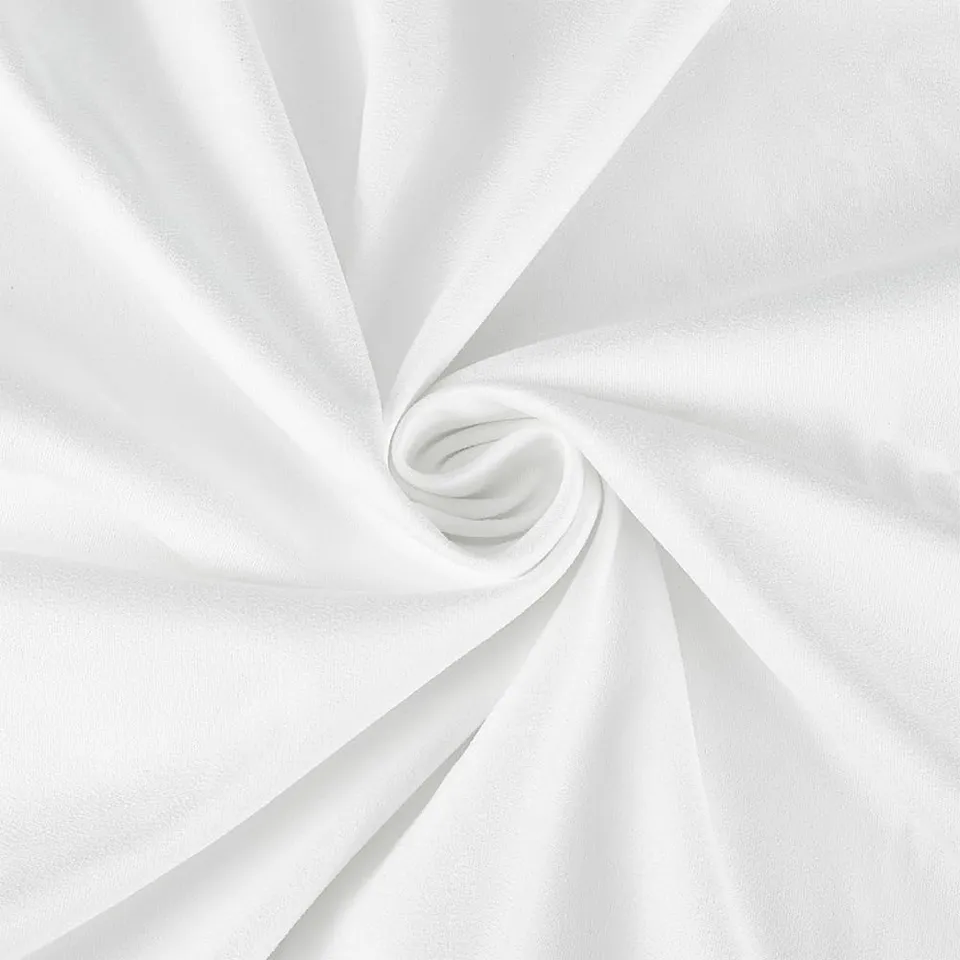 BENECREAT Chiffon Argent Blanc Polissage Imitation Daim