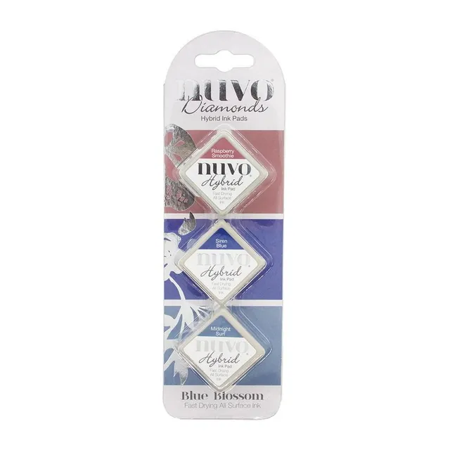 Nuvo Diamonds Blue Blossom tampon encreur 3 pièces bleu