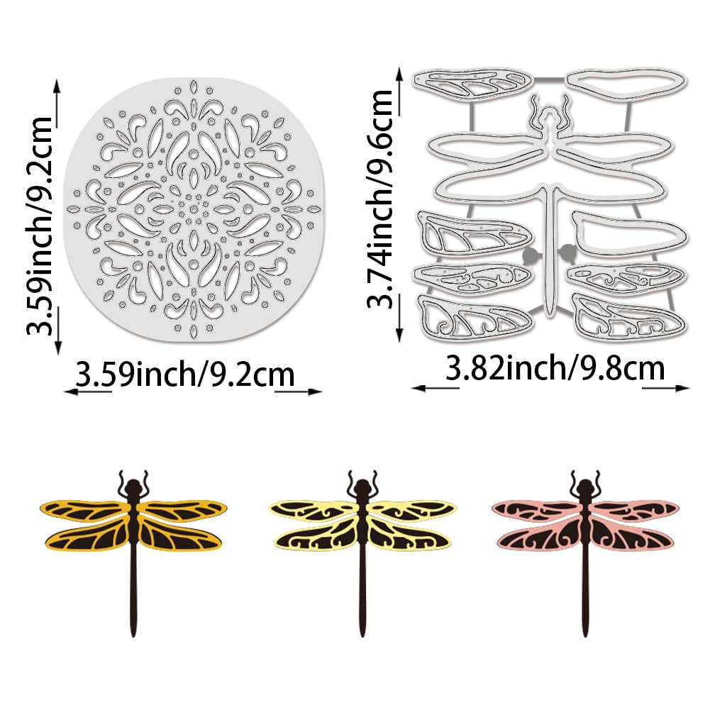 BENECREAT Matrices Découpe Libellule Dies Scrapbooking 0,8mm